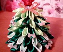 Ёлочка канзаши