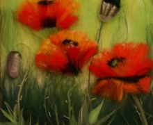 Картина из шерсти Маки.