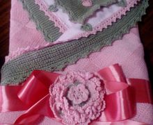 Плед на выписку для девочки