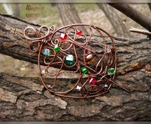 Медная заколка для волос "Ясный луг"