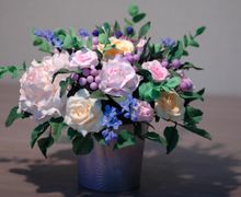 Композиция из холодного фарфора и полимерной глины