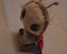 текстильная игрушка- Божья коровка.