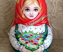 Неваляшка деревянная музыкальная