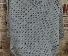 Бледно голубой плед