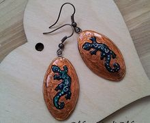 Серьги "Ящерки"