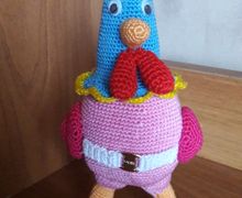 Петушок амигуруми