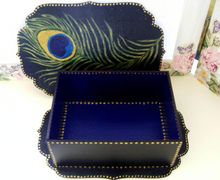 Шкатулка "Перо павлина"