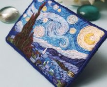 Брошь Звездная ночь