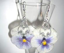 Серьги Анютины глазки