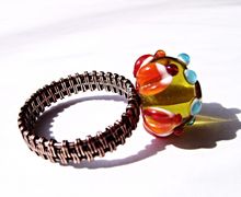 Кольцо из медной проволоки