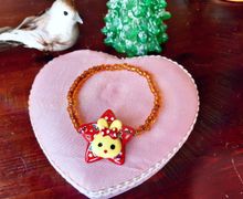 Браслет из бисера "Зайчик"