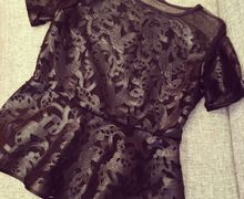 Блузка из эксклюзивной эко-кожи