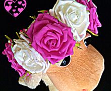 #ободок с розами из фоамирана