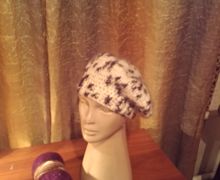 вязаный берет крючком