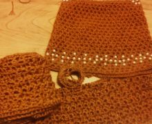 комплект шапка с ушками + шарфик