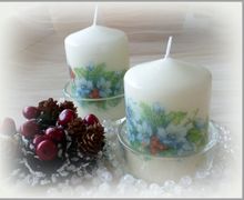 Свеча "Праздник к нам приходит" на подставке