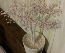 Дерево из бисера (жемчужное)