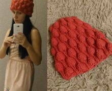 Шапка "малинка" из полушерсти