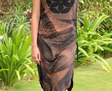 Платье с принтом Семя жизни