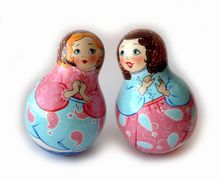 Неваляшки коллекционные "Сплетницы" (со звоном)