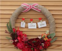 Панно для двери с цветами и фруктами