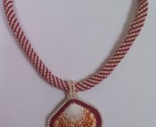 Кулон "Розовый закат"