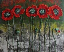 Объемное панно «Маки»