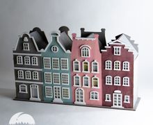 Ночник из дерева Голландские домики