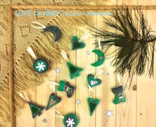 Набор новогодних игрушек из фетра