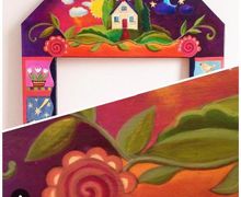 Зеркало в деревянной раме