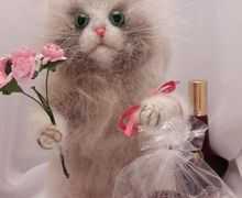 Кот вязаный "Ищу добрые руки"