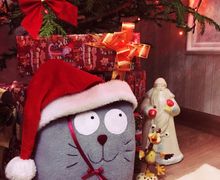 Кот подушка