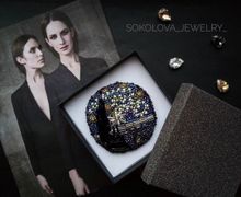 Брошь-звёздная ночь