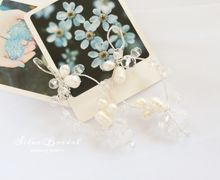 Коплект из гребня и серёжек с жемчугом