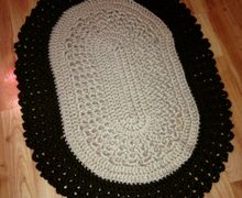 Ковёр из пряжи