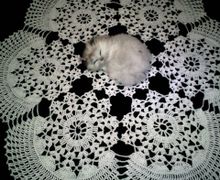 Кружевная ажурная салфетка