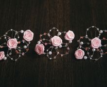 Шпильки в нежно-розовом цвете (3 шт)