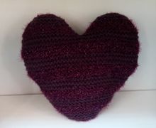 Подушка "Сердце фиолетовое"