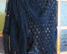 Шаль крючком Натали