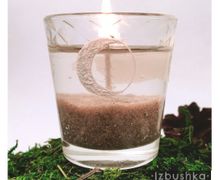 "Лунные фазы" гелевая свеча 8 часов время горения