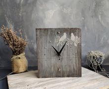 Часы деревянные из амбарной доски