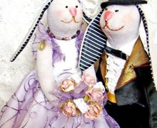 Парочка свадебных зайчиков для семейного торжества.