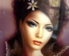 Картина в технике аэрография без рамы