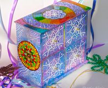 Мини-комод "Вселенская нежность" (дерево, роспись)