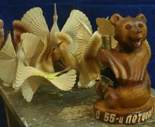 Заказ на юбилей, мишка с коньяком