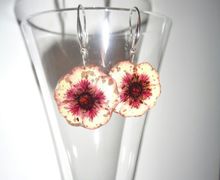 Серьги Живые цветы