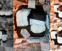 Косметичка-чемоданчик из экокожи