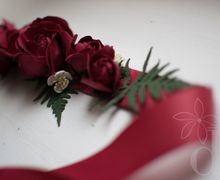 Цветочный пояс "Бургундское вино"