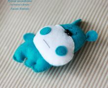 Брошь "Бегемотик"