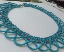 Ожерелье из бисера "Морская волна"